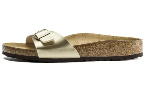 Birkenstock Slide Slippers Unisex Gold Regular