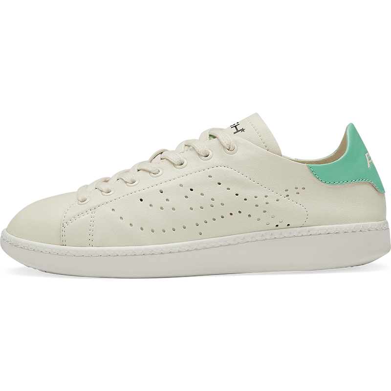 ASH Super Collection Sheepskin Low top Skateboard Shoes Women's Beige White Green