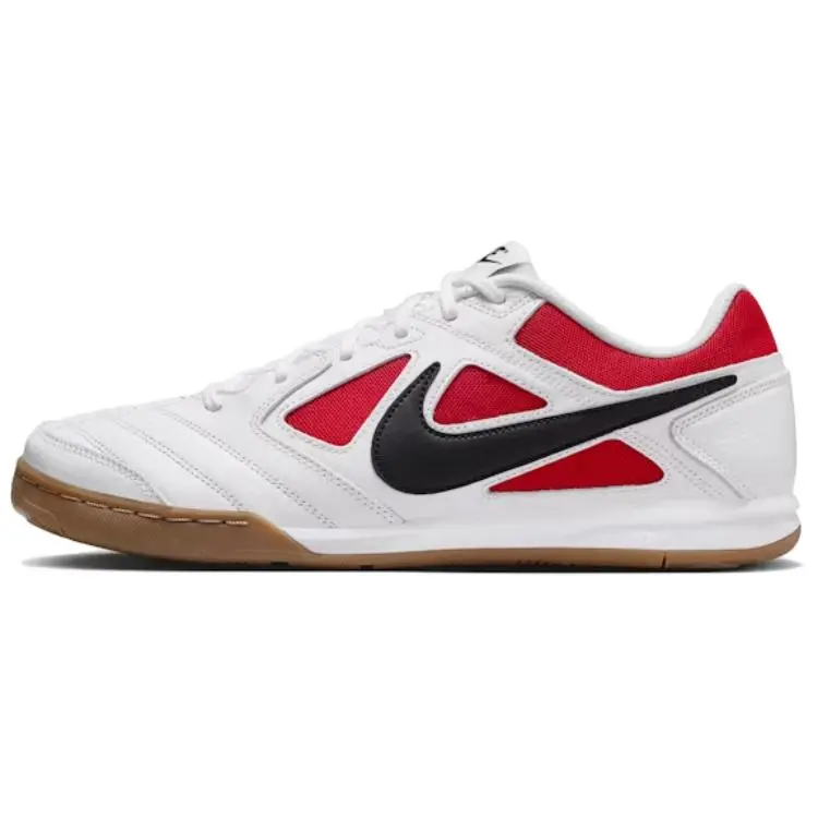Nike Gato Leather Comfortable Low top Casual Shoes Men's White Red