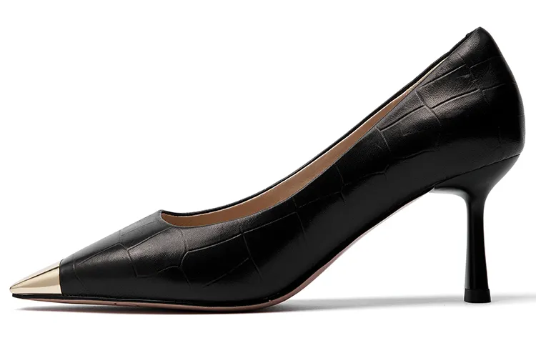 PACO GIL High Heels Women's Low Top Black