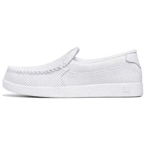 DC Shoes Leather Casual Shoes Men's White