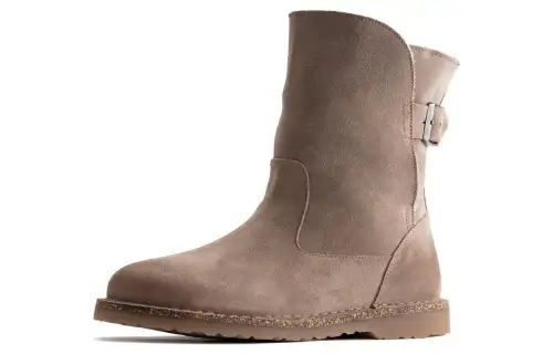 Birkenstock Shearling Ankle Boots Women's Taupe Narrow