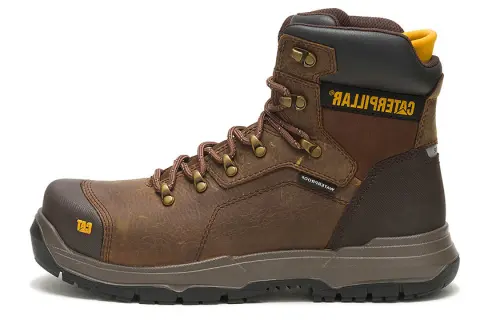 CAT Diagnostic 2.0 Leather Ankle Boots Men's Dark Brown