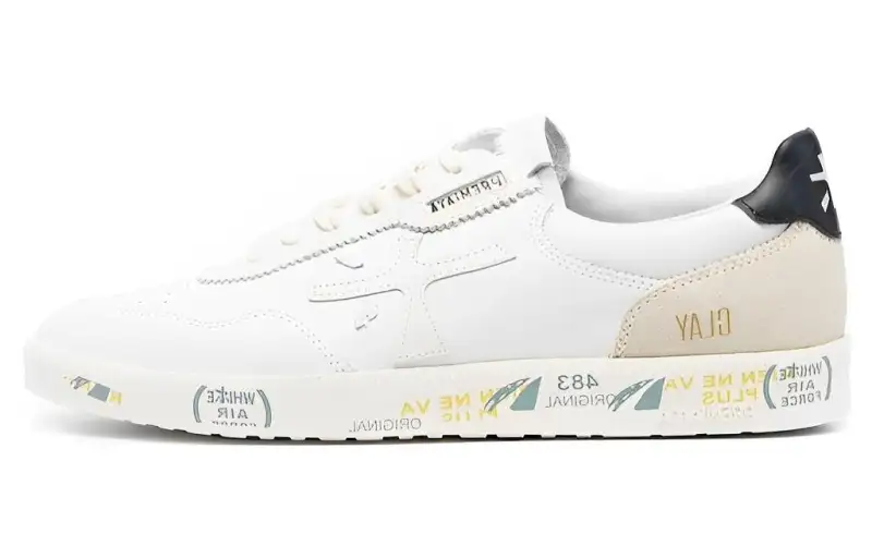 PREMIATA Skateboard Shoes Men's Low Top White/Beige