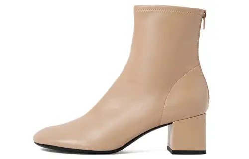 CHARLES&KEITH Ankle Boots Women's Beige