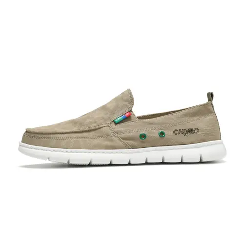 CARTELO Trendy Versatile Slip on Slip Resistant Lightweight Support Low top Fashion Canvas Shoes Men's