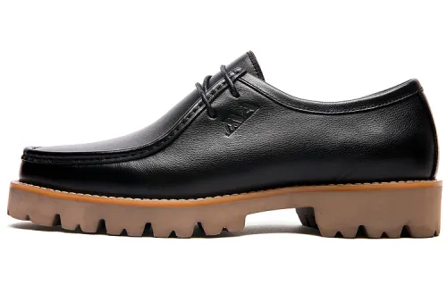 Anthony Miles Casual Leather Shoes Men's Low Top Black