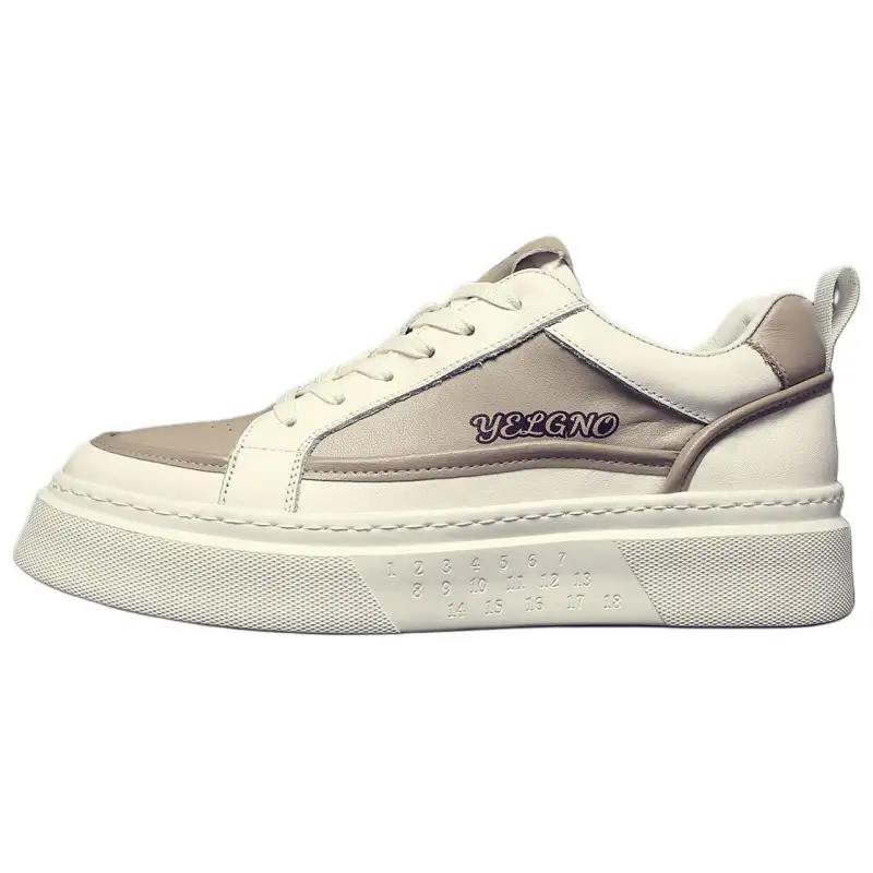 JANE HARLOW Top Grain Cow Leather Low top Skateboard Shoes Men's