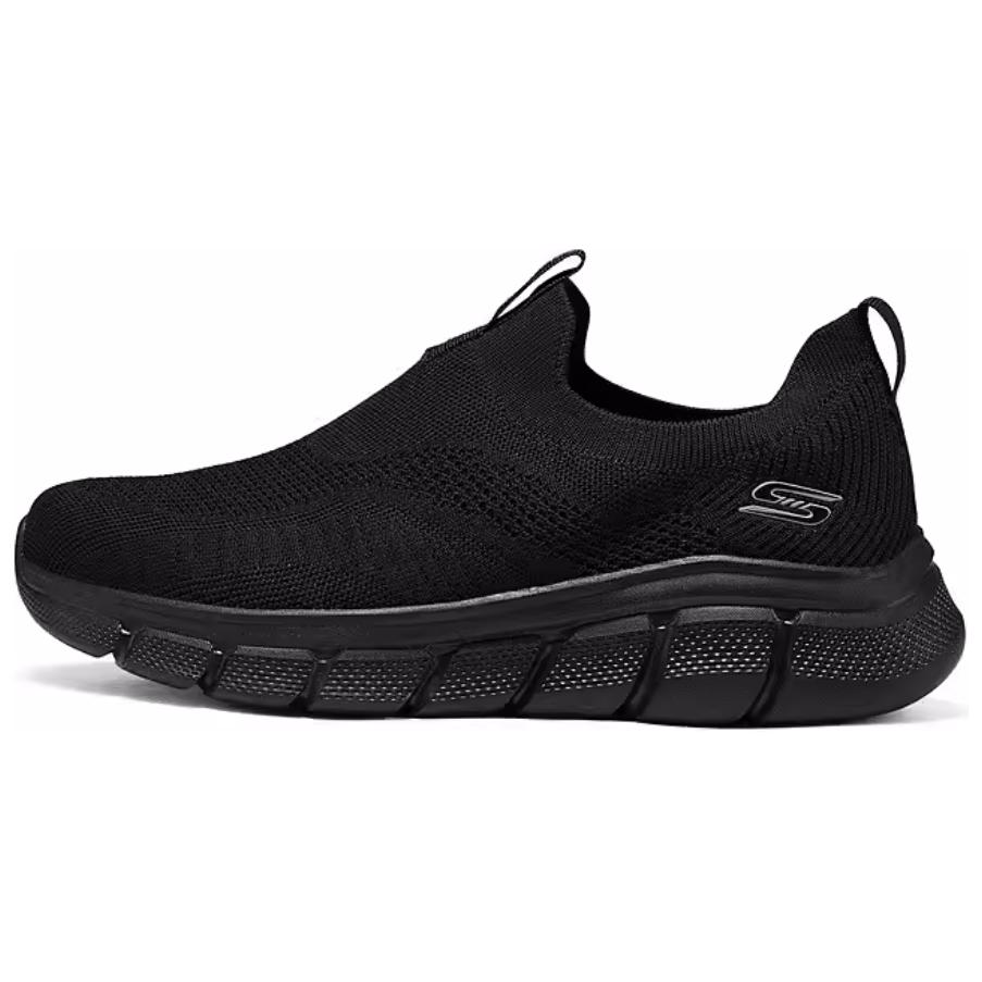Skechers BOBS B FLEX Comfortable And Breathable Abrasion Resistant Low top Casual Shoes Men’s Black