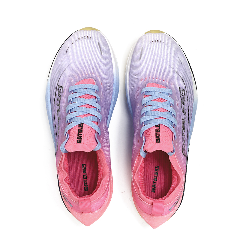 GATELESS Low top Running Shoes Unisex Fluorescent Cherry Blossom Pink
