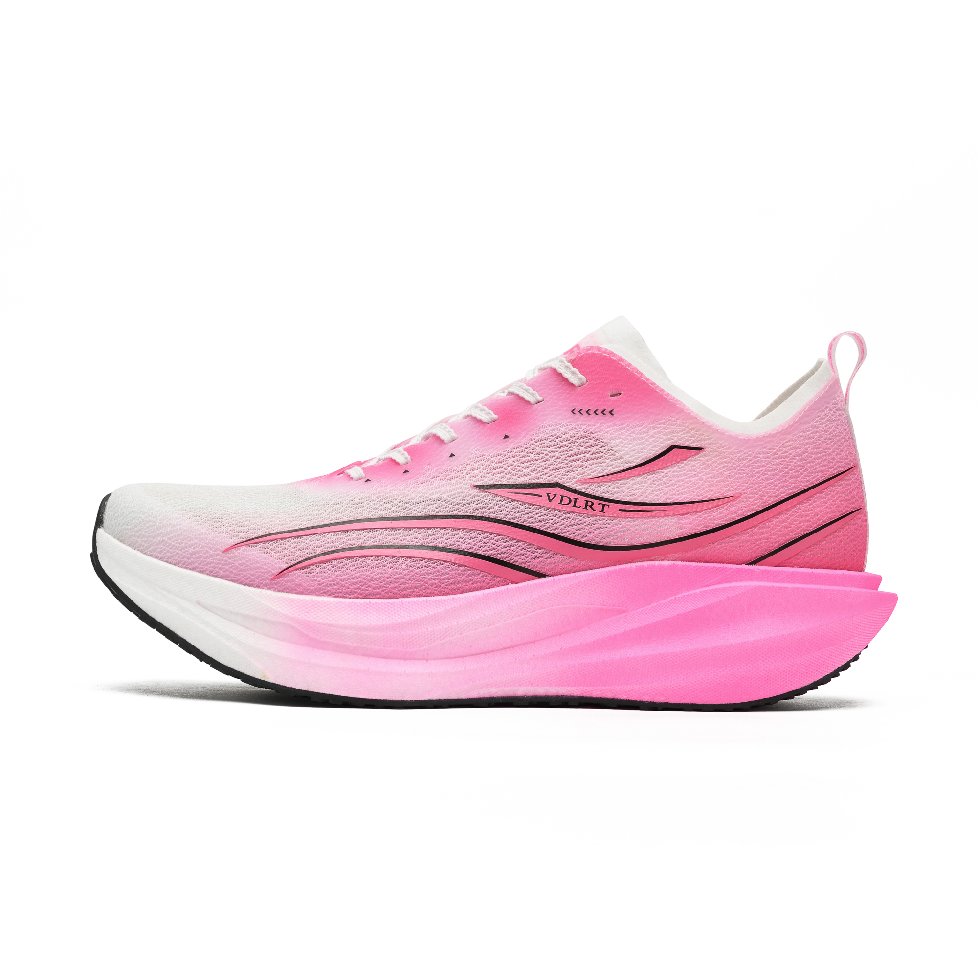 VDLRT Feixuan 5pro full-length carbon nylon plate shock-absorbing rebound balance support wear-resistant lightweight breathable quick-drying low-top physical test sprint racing training long-distance marathon running shoes same style for men and women Sakura pink