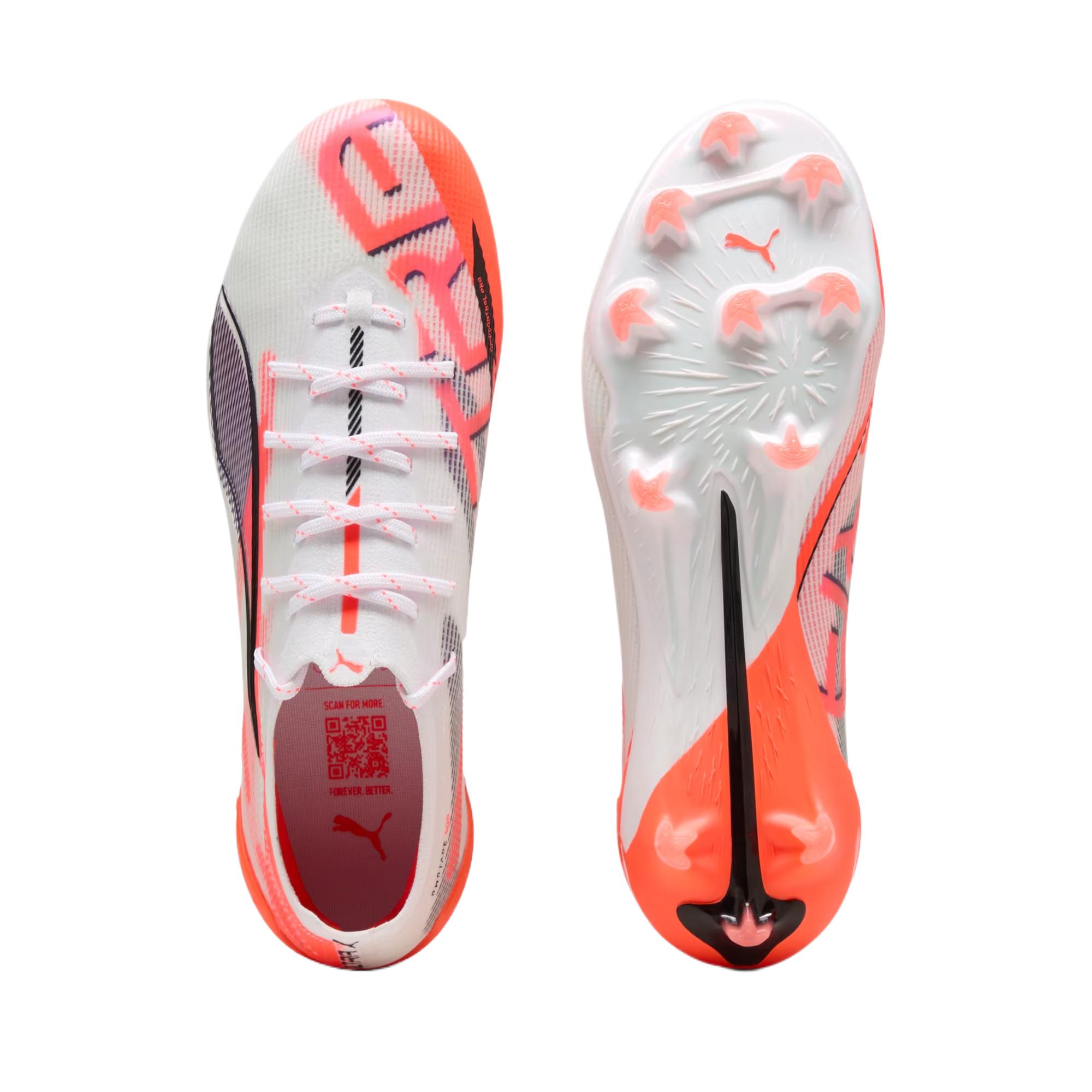 PUMA Ultra 5 Soccer Shoes Women’s White Orange