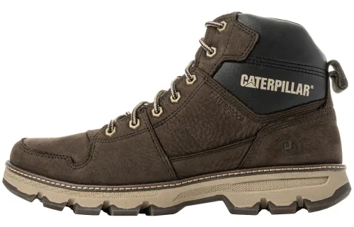 CAT Top Grain Cow Leather Ankle Length Combat Boots Men's