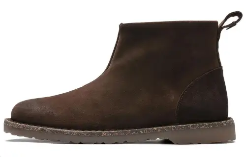 Birkenstock Suede Ankle Boots Women's Coffee Regular