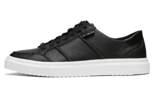 UGG Alameda Leather Abrasion Resistant Low top Skateboard Shoes Women's Black