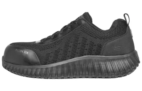 Skechers Work Casual Shoes Men's Mid Top Black