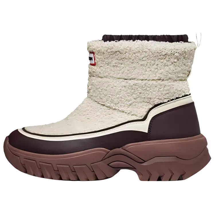 HUNTER Short Snow Boots Women's White