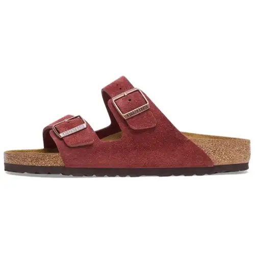 Birkenstock Arizona Slide Slippers Women's Red Narrow