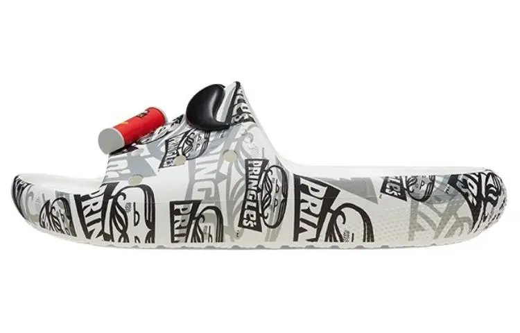 Crocs x Pringles Slide Slippers Unisex Gray White