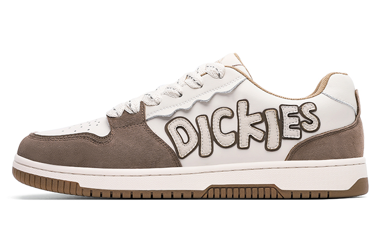 Dickies Patchwork Collection Low top Skateboard Shoes Men's White Brown