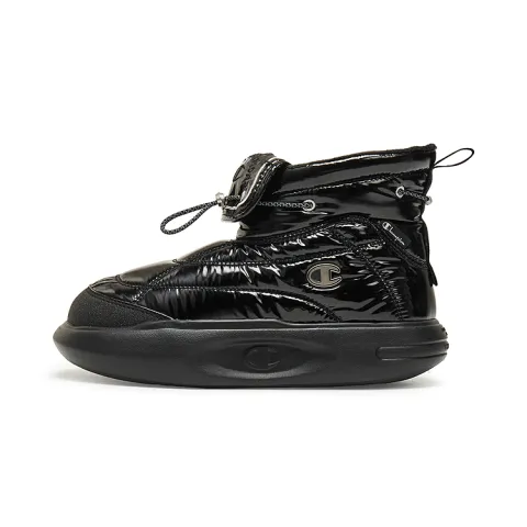 Champion Short Snow Boots Women's Black/Silver White