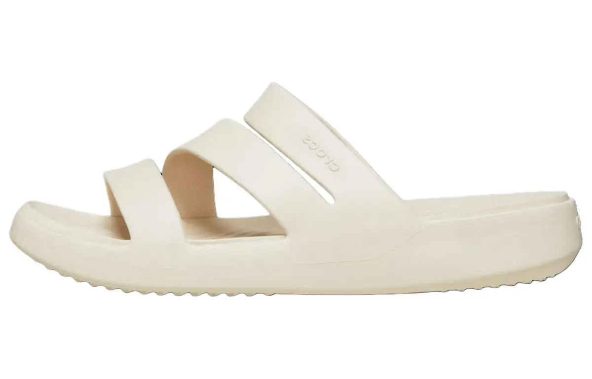 Crocs Slip Resistant Slide Slippers Women's White