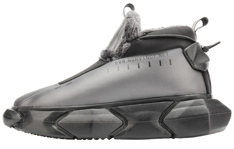 NORVINCY Slip Resistant Thermal Slip Resistant Thermal Elastic Fabric Thick Sole Cushioning Fleece Lined Urban Techwear