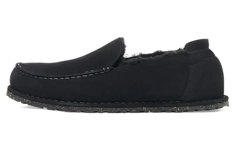 Birkenstock Casual Leather Shoes Unisex Black Narrow