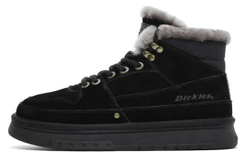 Dickies Cow Split Leather Thermal 11.5cm Snow Boots Men's Black