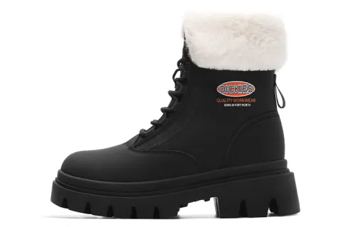 Dickies Short Mid Calf Combat Boots Women's Black