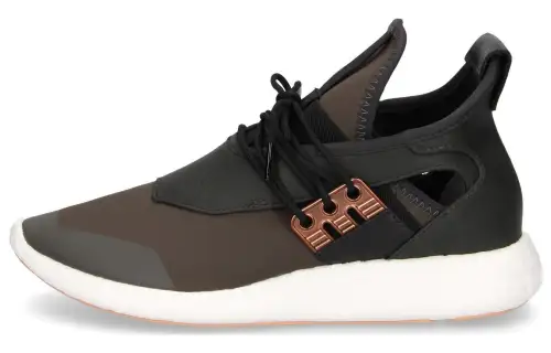 Y 3 Leather Low top Casual Shoes Women's Black