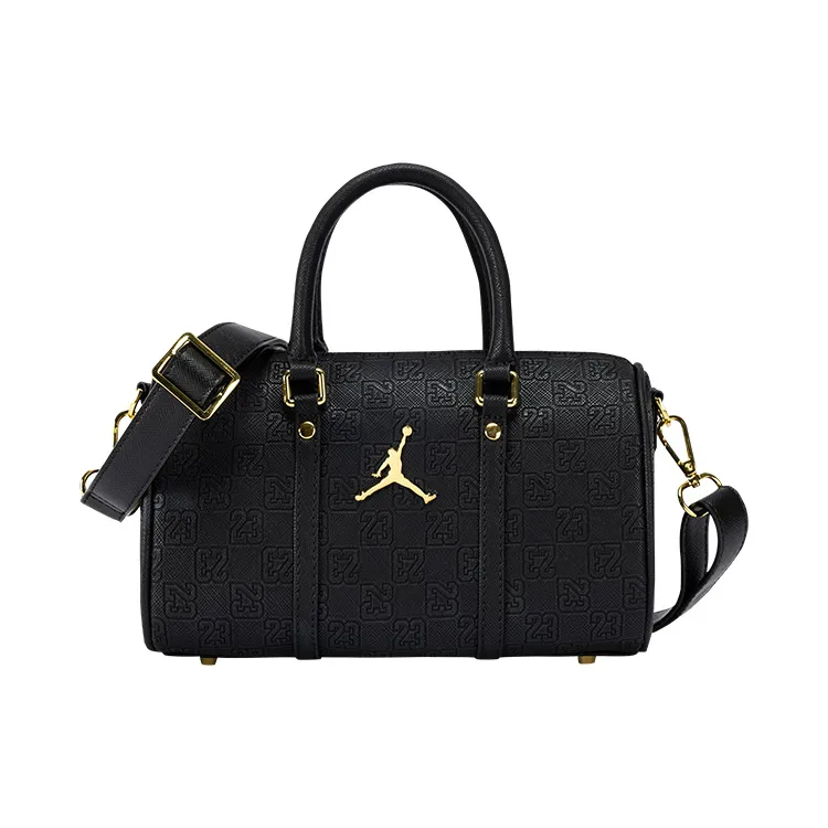 Jordan Synthetic Leather Handbag Unisex Black