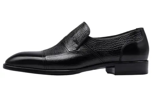 Chrisdien Deny Top Grain Cow Leather Dress Shoes Men's Black