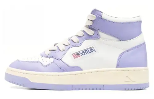 AUTRY Calfskin High top Skateboard Shoes Women's Purple