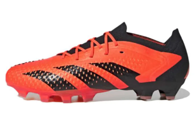 Adidas Predator Accuracy.1 AG Artificial Ground Pu Slip Resistant Abrasion Resistant Soccer Shoes Men's Orange Black