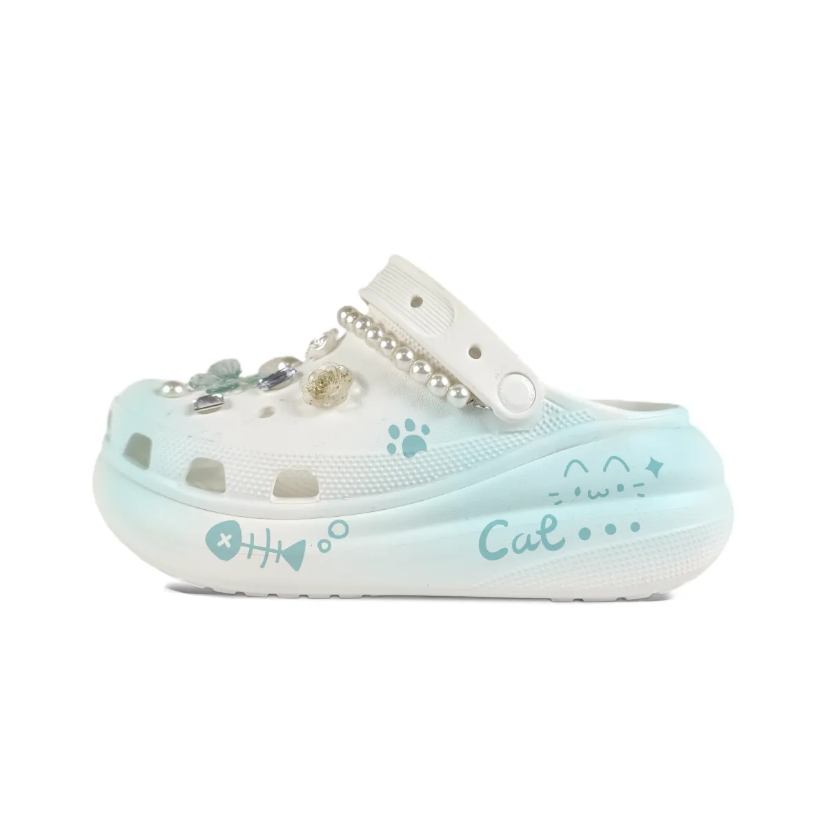 Crocs Crush Clog EVA Clogs Unisex White
