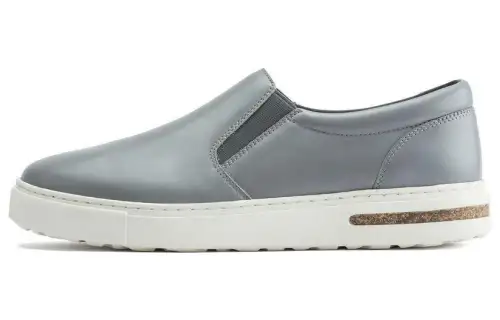 Birkenstock Leather Low top Casual Shoes Unisex Gray Regular