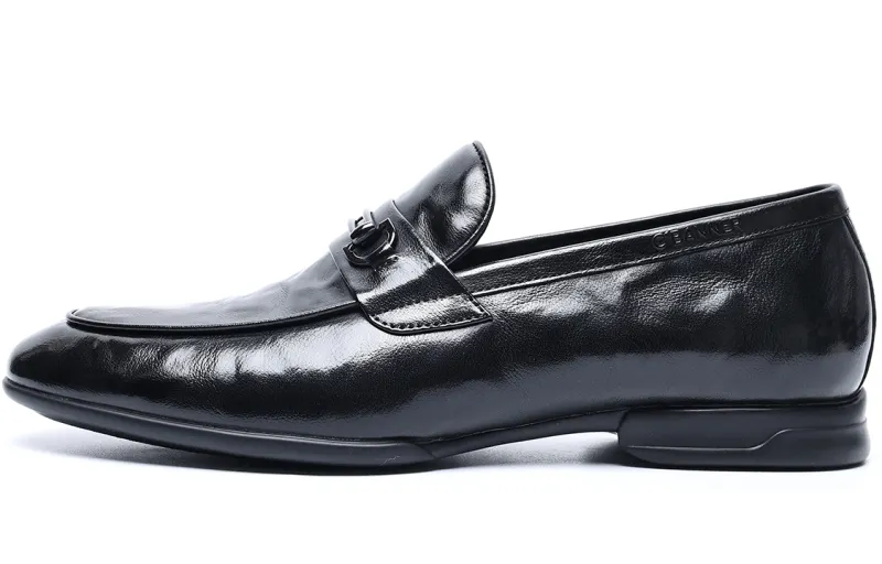 C°BANNER Top Grain Cow Leather Casual Shoes Men's Black