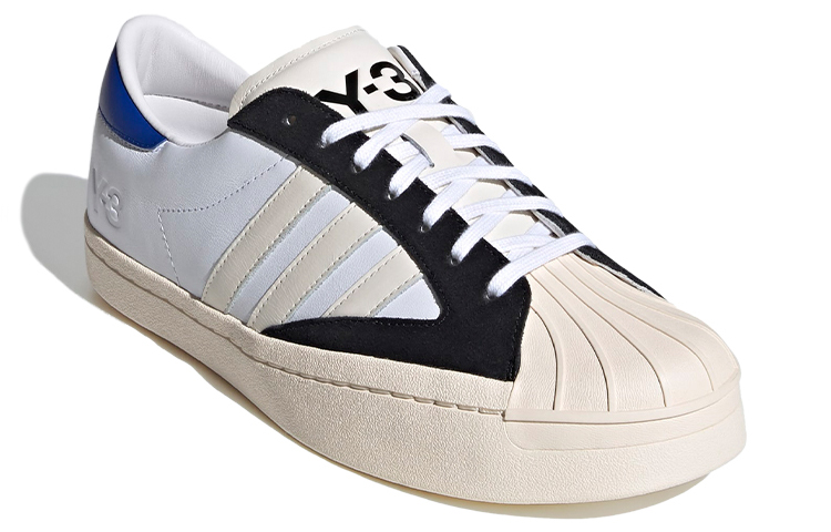 Кеды adidas Y-3 Yohji Star (бело-черно-синие) — фото 3