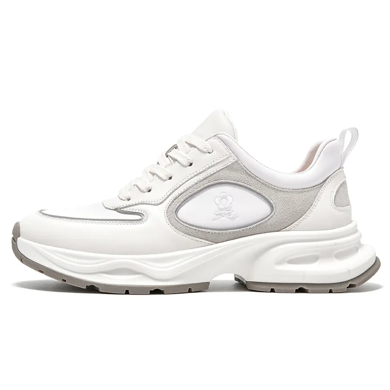 Montagut Casual Shoes Men's Low Top White/Black/White Green