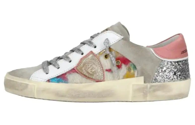 PHILIPPE MODEL Leather Low top Skateboard Shoes Women's Gray