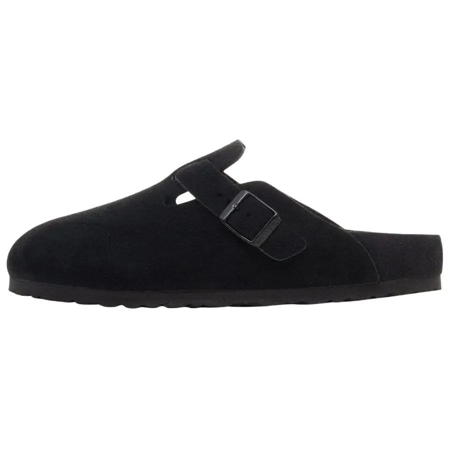 Birkenstock Boston EVA Abrasion Resistant Abrasion Resistant Closed Toe Slippers Unisex Black Narrow