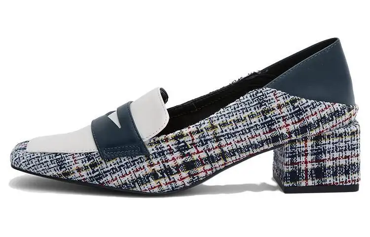 CHARLES&KEITH Chunky Heel Stylish Sandal Women's Dark Blue