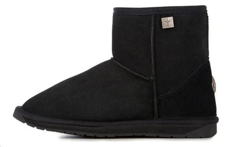 EMU Australia Sheepskin Short Snow Boots Men's Black