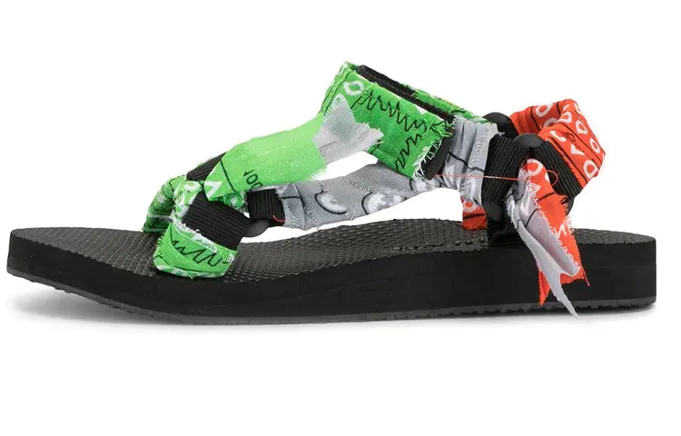 Arizona Love Trekky Stylish Sandal Women's Green Gray Orange