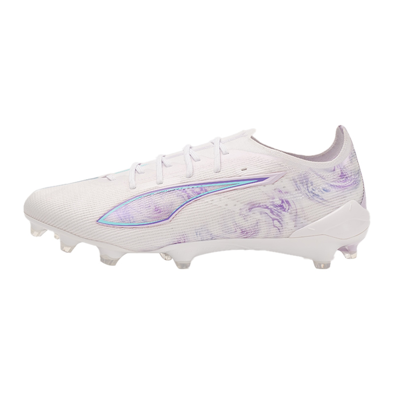 PUMA ULTRA 5 ULTIMATE Natural Grass Abrasion Resistant Soccer Shoes Unisex White Purple