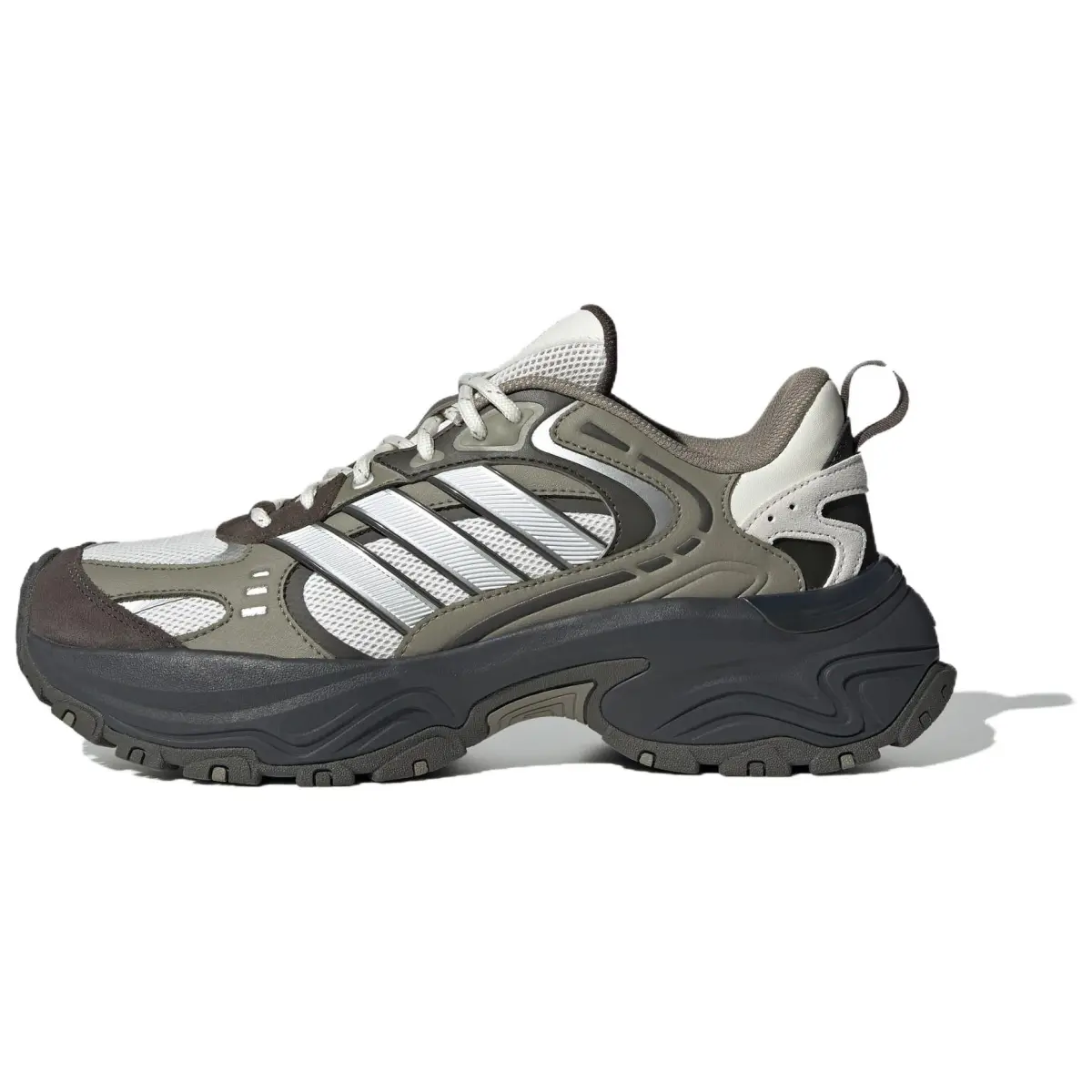 Adidas SHADOW FEVER Slip Resistant Abrasion Resistant Low top Casual Shoes Unisex Gray Green