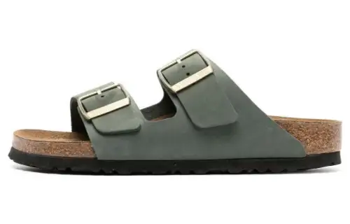 Birkenstock Calfskin Stylish Sandal Women's Blue Green