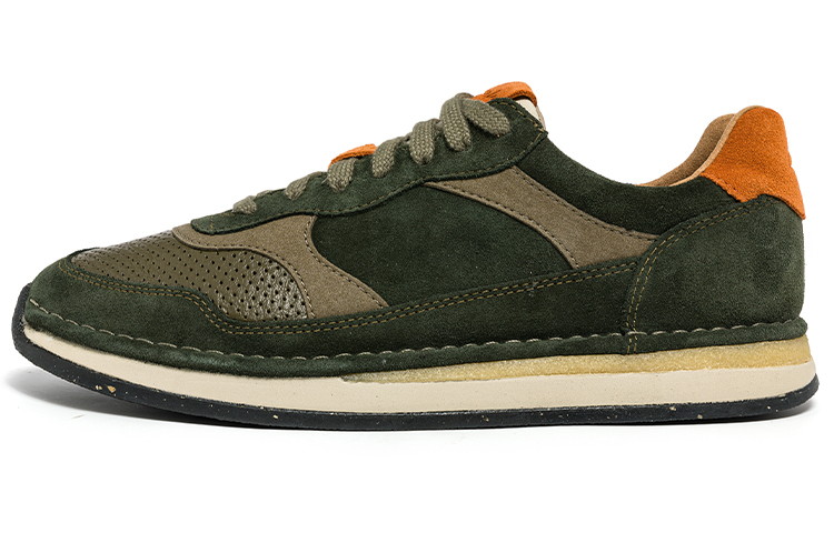 Clarks Art Motion Collection Casual Shoes Men's Low Top Olive Green