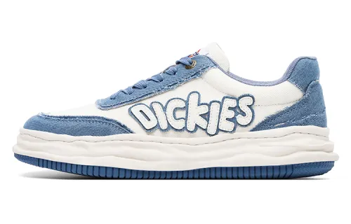 Dickies Slip Resistant Abrasion Resistant Low top Sports Casual Shoes Men's White Blue